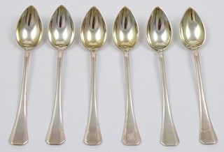 ART DECO STŘÍBRNÉ MOKA LŽIČKY V ETUI