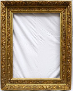 VELKÝ MASIVNÍ ZLACENÝ RÁM S ORNAMENTY
