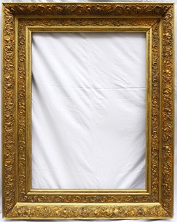 VELKÝ MASIVNÍ ZLACENÝ RÁM S ORNAMENTY