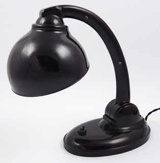 KLOUBOVÁ BAKELITOVÁ STOLNÍ LAMPA - TYP 11126