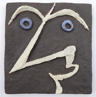 JAN HAUSNER (1922-1987) - KUBISTICKÝ PORTRÉT - UMĚLECKÁ ŘEMESLA