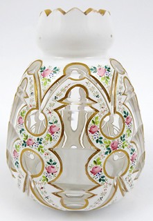 RUČNĚ MALOVANÁ MALÁ VÁZA - BIEDERMEIER