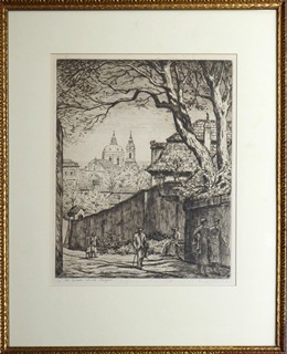 ARNO NAUMAN (1887-1959) - CHRÁM SVATÉHO MIKULÁŠE, PRAHA