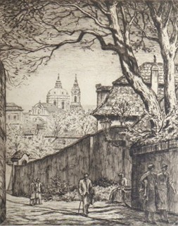 ARNO NAUMAN (1887-1959) - CHRÁM SVATÉHO MIKULÁŠE, PRAHA