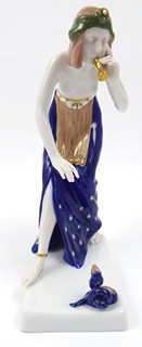 BERTHOLD BOESS (1877-1957) - HADÍ TANEČNICE - ROSENTHAL, ČÍSLO MODELU 442, ROK 1923