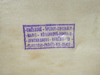 MARIE KŘIVÁNKOVÁ (1883-1936) - SECESNÍ STŘÍBRNÁ SOUPRAVA S CITRÍNY