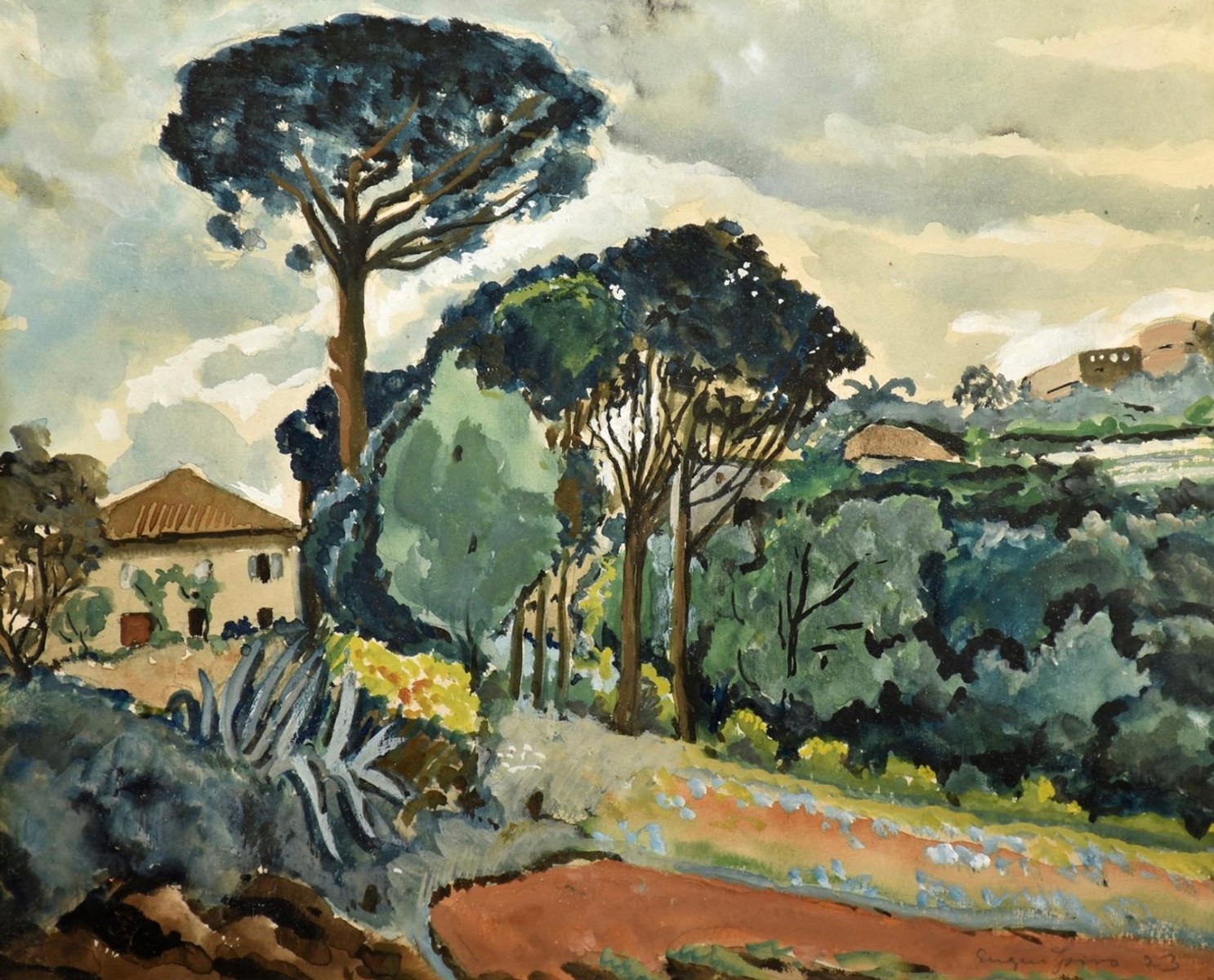 Eugen SPIRO (1874-1972) - Francouzská krajina