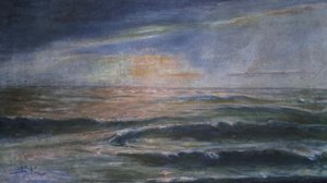 Beneš Knüpfer (1844 - 1910) - Mořská hladina při západu slunce