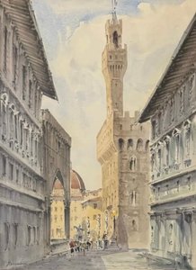 Antonie Brandeisová (1848 - 1926) - Pohled na baziliku San Giorgio Maggiore v Benátkách