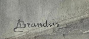 Antonie Brandeisová (1848 - 1926) - Pohled na baziliku San Giorgio Maggiore v Benátkách