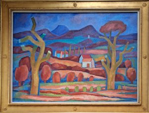 František Hora (1913 - 2004) - Dva stromy ve Středohoří