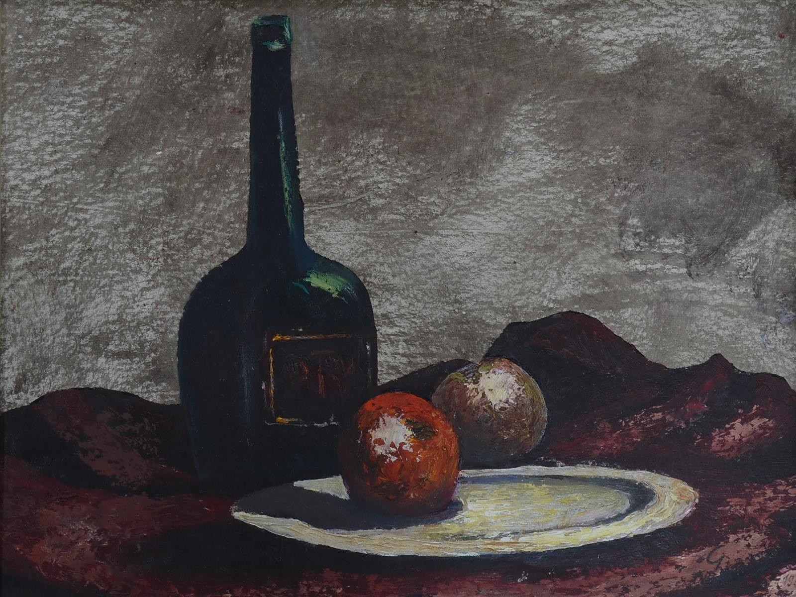 Mikuláš Galanda (1895 - 1938) - Zátiší s láhví