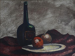 Mikuláš Galanda (1895 - 1938) - Zátiší s láhví