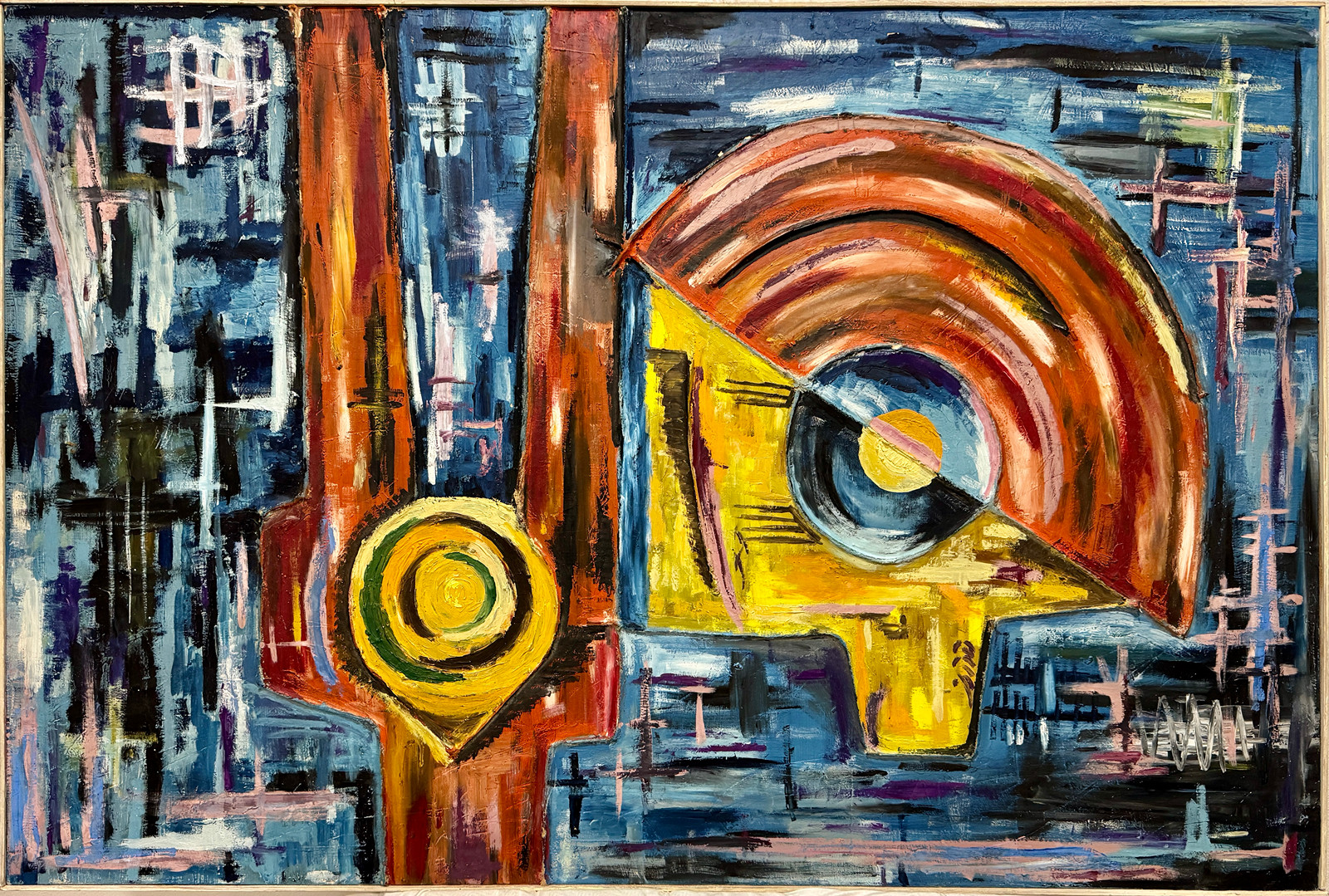 Vladislav Vaculka, 1914 - 1977 - Abstraktní kompozice, Vladislav Vaculka ?