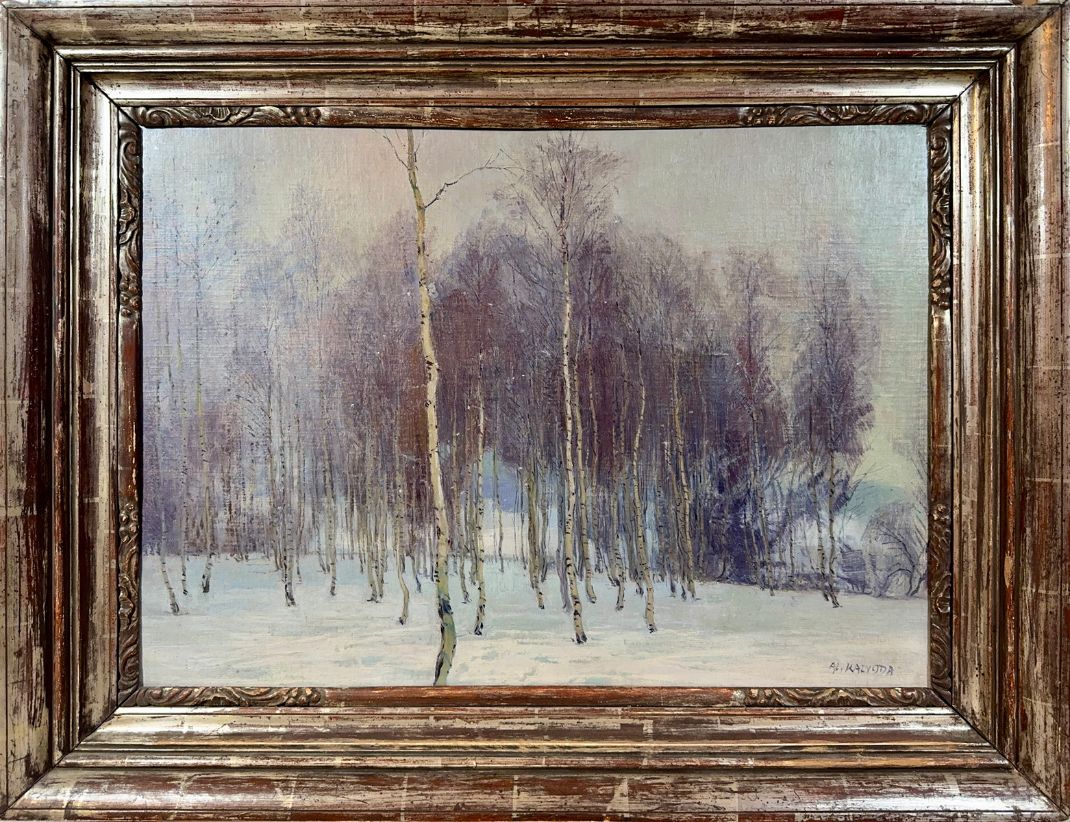 Alois Kalvoda, 1875 - 1934 - Zimní břízy