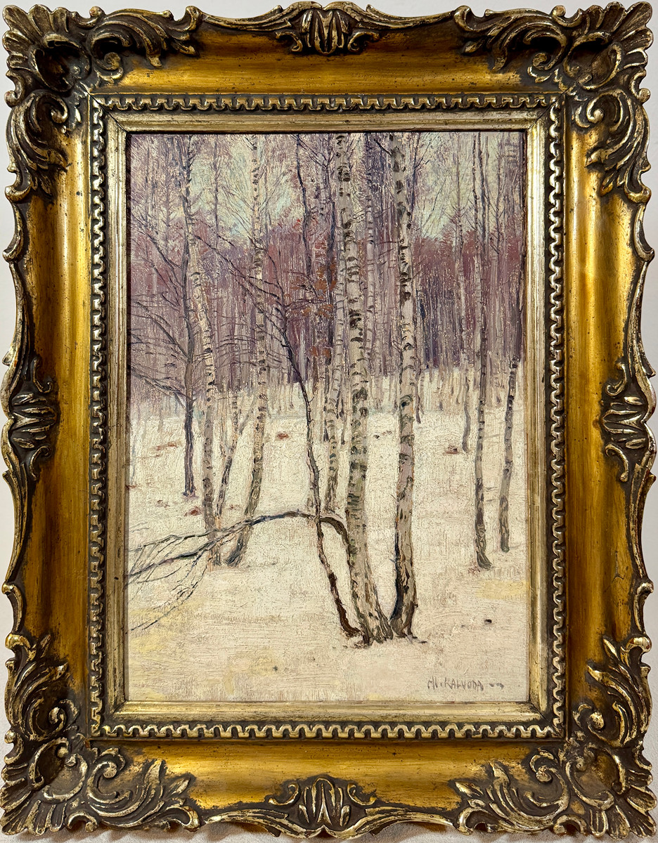 Alois Kalvoda, 1875 - 1934 - Březový háj v zimě
