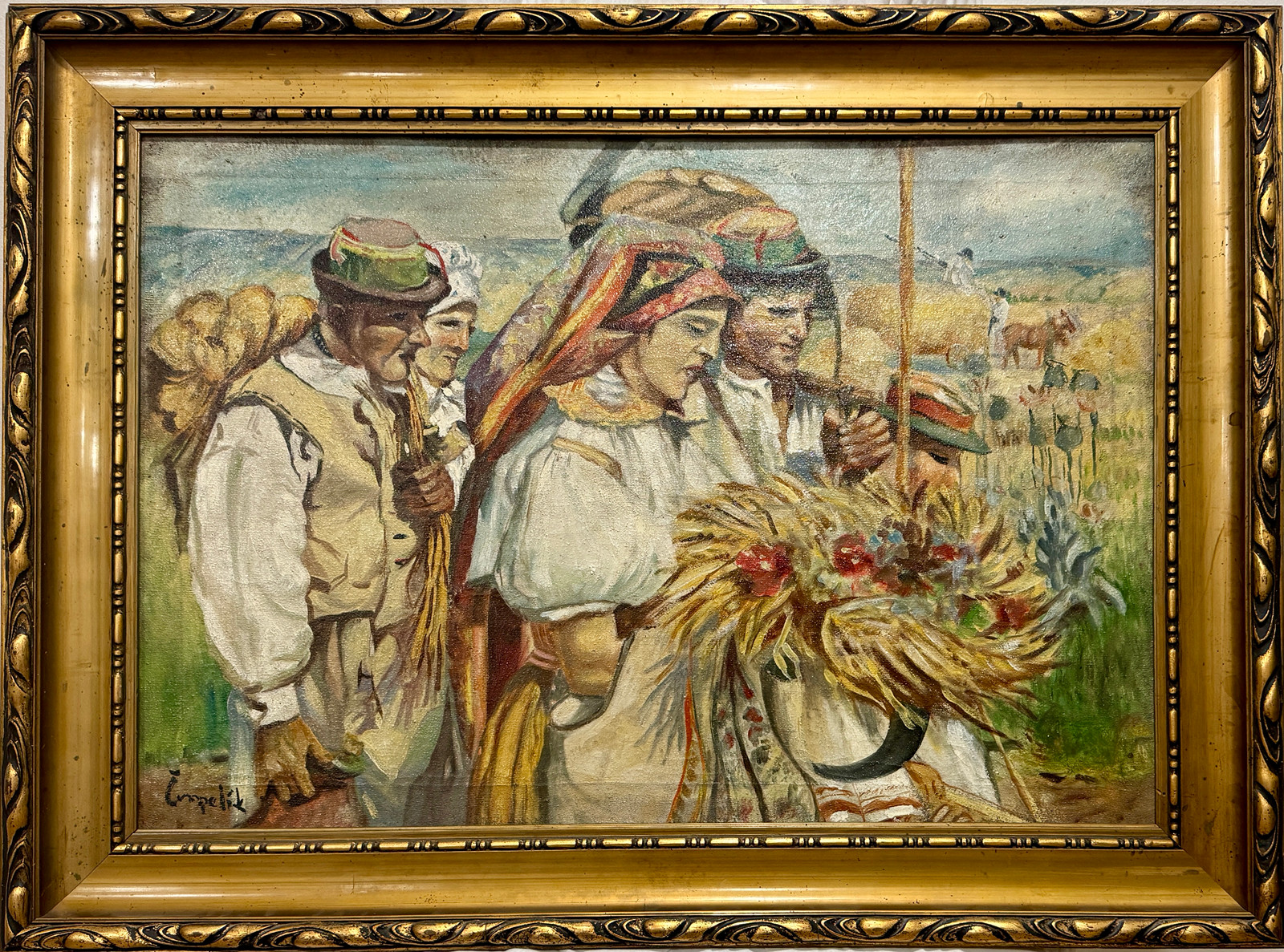 Jan Čumpelík, 1895 - 1965 - Dožínky