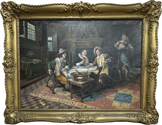 Jan Skramlík - rytíř, 1860 - 1936 - V krčmě