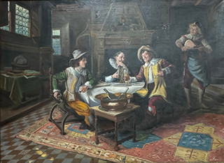 Jan Skramlík - rytíř, 1860 - 1936 - V krčmě
