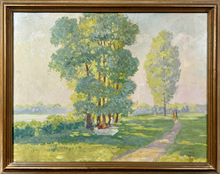 S. Gustav Maran, 1886 - 1983 - Letní idyla v parku