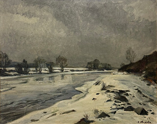 Bedřich Horálek, 1913 - 1981 - Berounka pod Radotínem (velký formát)