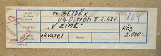 František Bezděk, 1906 - 1983 - V zimě