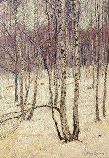 Alois Kalvoda, 1875 - 1934 - Březový háj v zimě