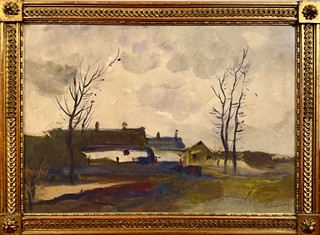 Ladislav Mednyánszky, 1852 - 1919 - Krajina s domky