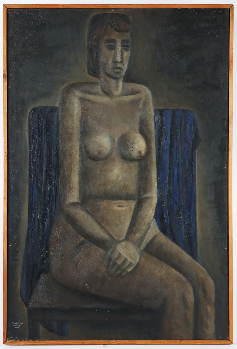 Herbert Kisza (1943) - Sedící dívčí akt