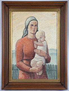 Franz Grüss (1891 - 1975) - Žena s dítětem