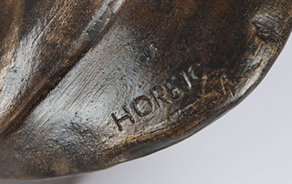 Jaroslav Horejc (1886 - 1983) - Busta letce mjr. Františka Nováka