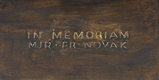 Jaroslav Horejc (1886 - 1983) - Busta letce mjr. Františka Nováka