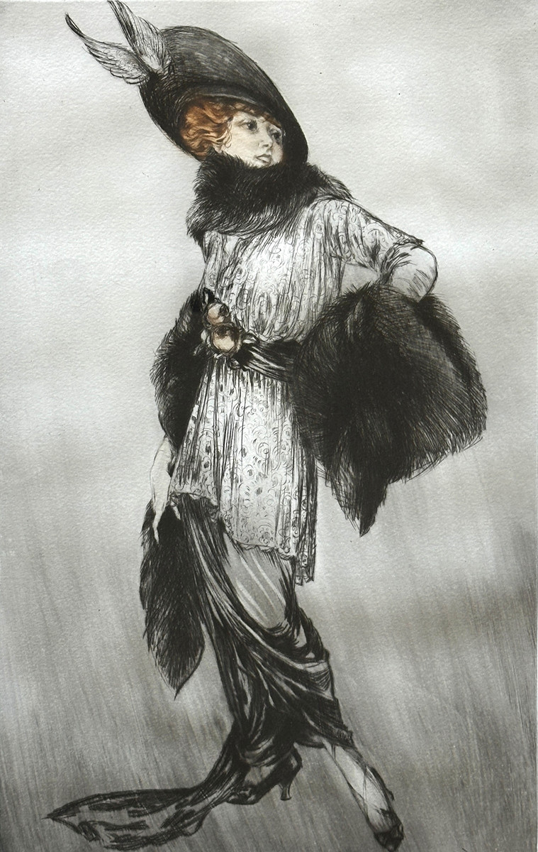 Louis Icart (1888 - 1950) - Herečka