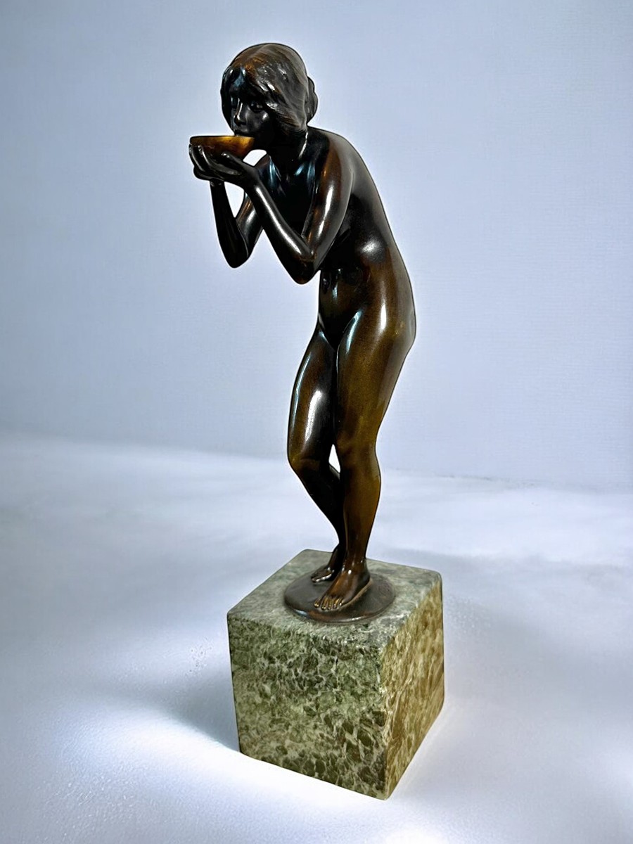 Victor Heinrich Seifert (1870 - 1953) - Akt - Bronzová socha