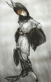Louis Icart (1888 - 1950) - Herečka