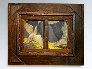 František Zdeněk Eberl (1887 - 1962) - Akt s červeným plášťem