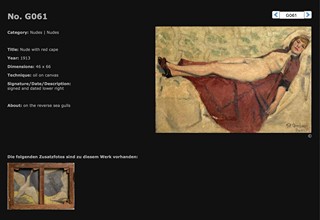 František Zdeněk Eberl (1887 - 1962) - Akt s červeným plášťem