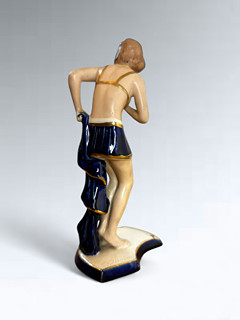 Königová Elly Strobach (1908 - 2002) - Tanečnice v kobaltové modři - Royal Dux