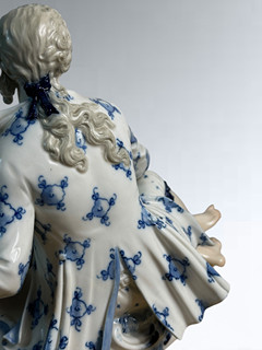 Figurální porcelánová miska - Meissen (Míšeň)