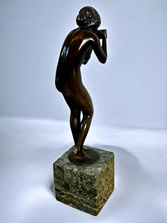 Victor Heinrich Seifert (1870 - 1953) - Akt - Bronzová socha