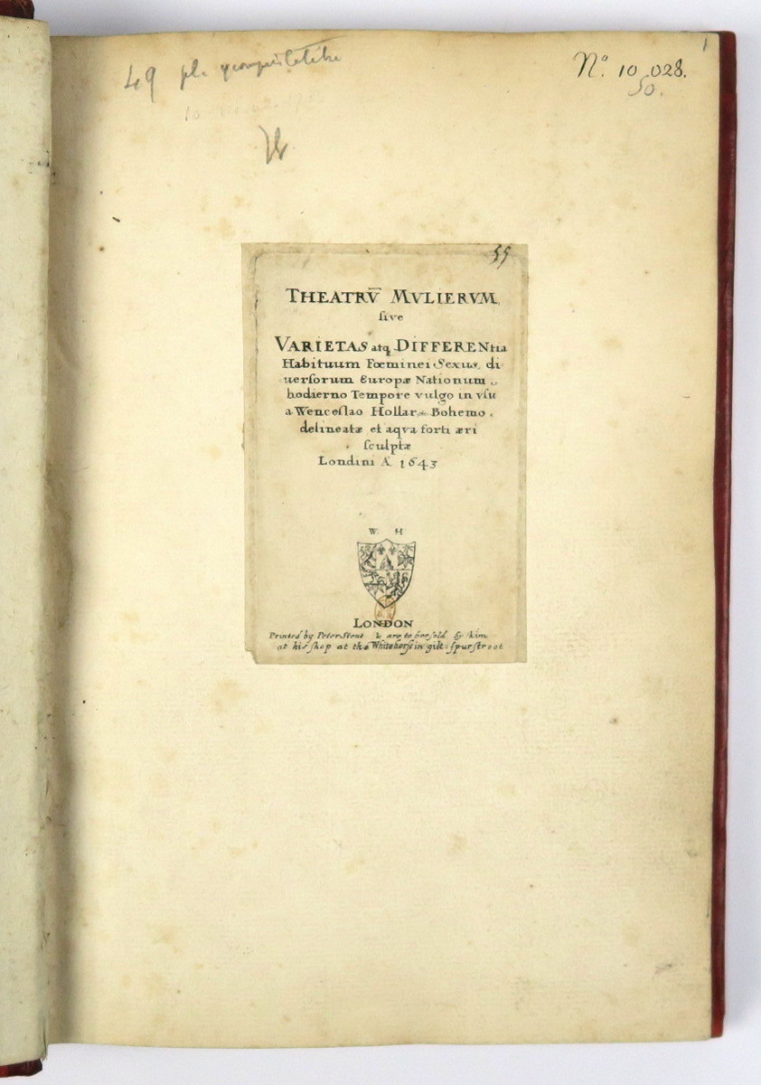 Václav Hollar (1607 - 1677) - Theatru(m) mulierum, sive Varietas atq(ue) differentia habituum… Londýn, Peter Strent, 1643