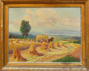 Ludvík Dobeš (1914 - 1979) - Sklizeň na poli