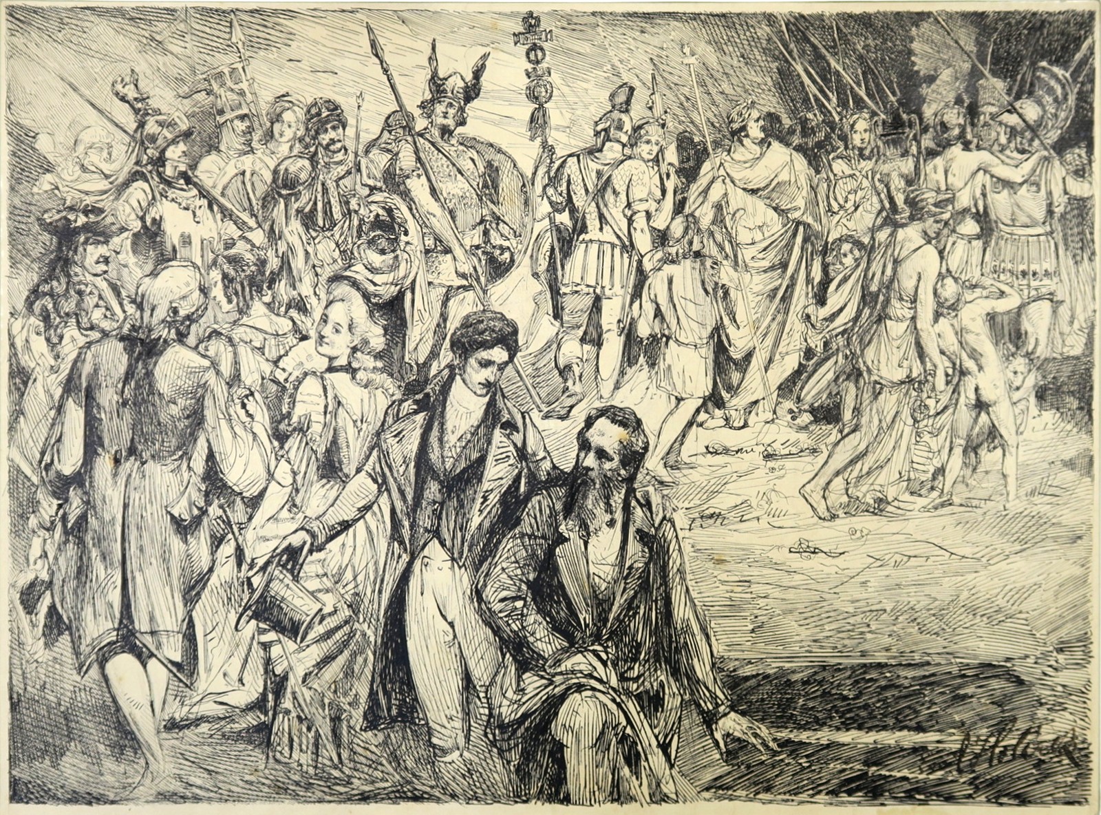 Emil Holárek (1867 - 1919) - Alegorie Lidství