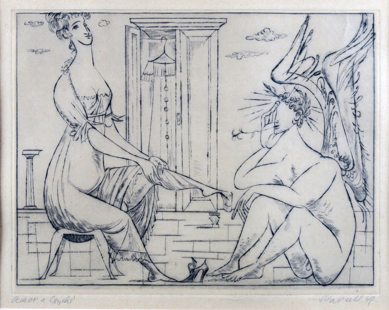 Marcel Stecker (1924 - 2011) - Amor a Psyché