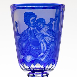 Luxusní pohár "Válečník a jeho syn"