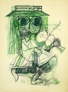 Jan Kudláček (1928 - 2017) - 4 studie dětských ilustrací