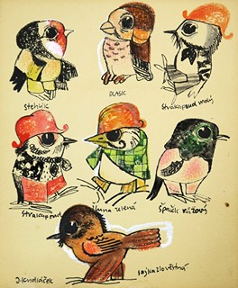 Jan Kudláček (1928 - 2017) - 6 studií dětských ilustrací