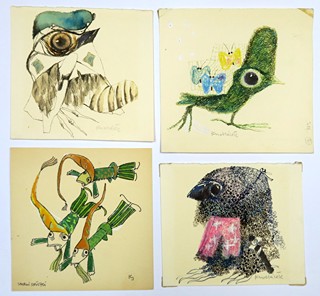 Jan Kudláček (1928 - 2017) - 16 studií dětských ilustrací