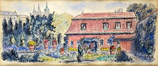 Cyril Bouda (1901 - 1984) - Pohled na vlastní dům