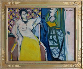 Endre Nemes (1909 - 1985) - Dívčí akt v ateliéru